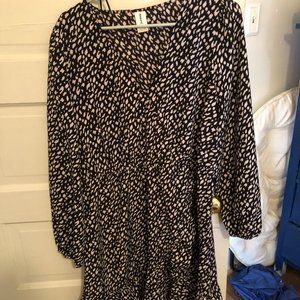 Nordstrom Rack Black & White Dress Sz XL